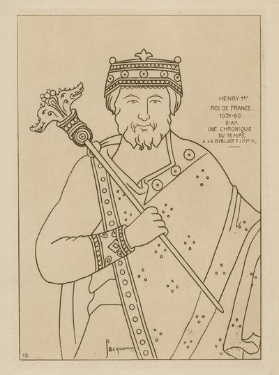 Hendrik I, koning van Frankrijk, 1031-1060 door Raphael Jacquemin