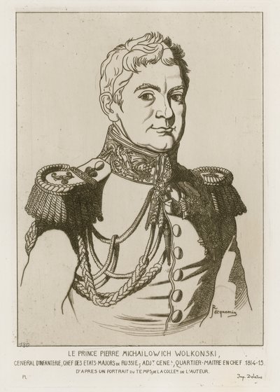 Prins Pierre Michailowich Wolkonski door Raphael Jacquemin