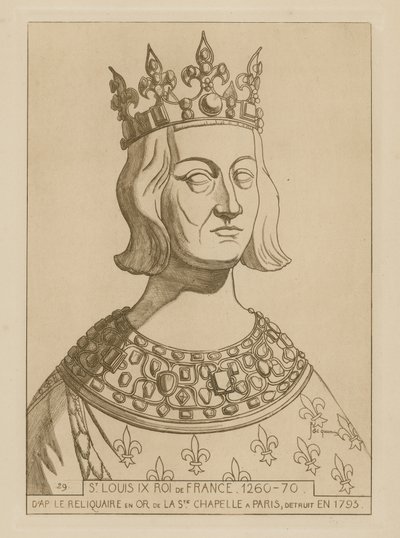 Sint Lodewijk IX, Koning van Frankrijk, 1260-1270 door Raphael Jacquemin