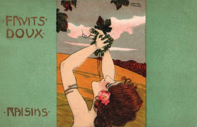 Druiven, c.1900 (illustratie) door Raphael Kirchner