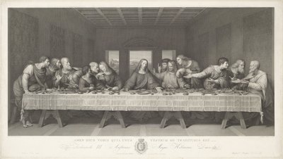 Het laatste avondmaal door Raphael Morghen