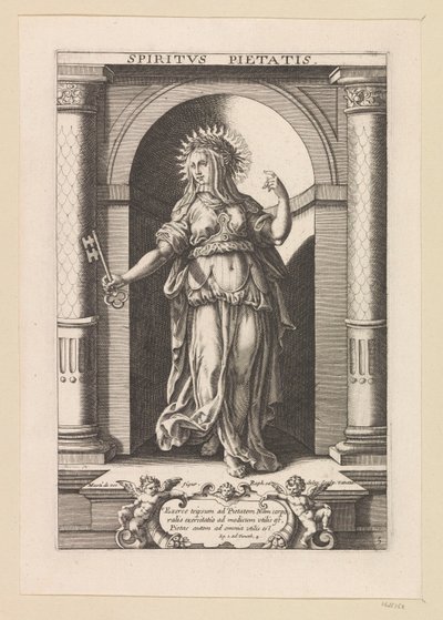 Gave van godsdienstigheid door Raphaël Sadeler (I)