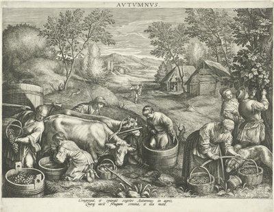 Herfst door Raphaël Sadeler (I)