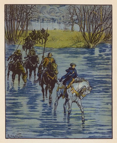Chevauchée De Jeanne Pour Aller Trouver Charles VII A Chinon door Raymond de la Neziere