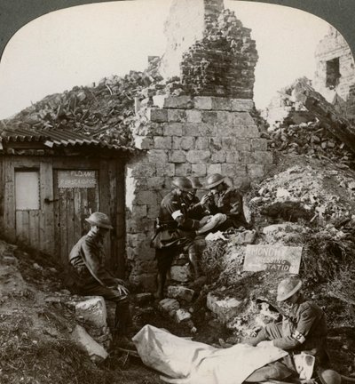 Het Royal Army Medical Corps bij Monchy verbandpost, Frankrijk, Eerste Wereldoorlog, 1914-1918 door Realistic Travels Publishers