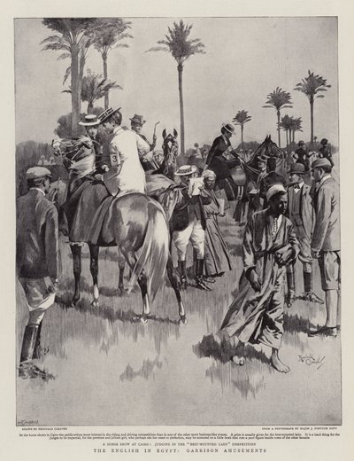 Een Engelsman in Egypte, Garrison Amusements (litho) door Reginald Thomas Cleaver