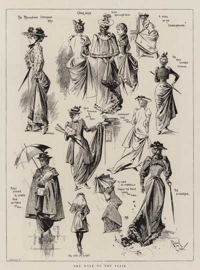 Het vergaan van de trein (gravure) door Reginald Thomas Cleaver