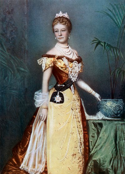 Auguste Viktoria, Duitse keizerin, eind 19e eeuw door Reichard and Lindner