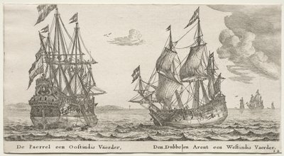 Schepen van Amsterdam: De Parel en Oost-Indiëvaarder, De Dubbele Adelaar, een West-Indiëvaarder door Reinier Nooms