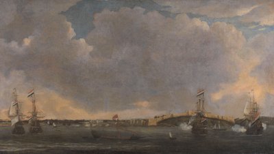 Uitzicht op Tripoli door Reinier Nooms