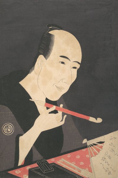 De schrijver Santo Kyoden a.k.a. Kitao Masanobu, ca. 1795 door Rekisentei Eiri