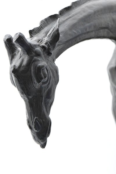 Grote Giraffe met Gebogen Hoofd, gemodelleerd 1909-10, gegoten voor 1913 door Rembrandt Bugatti
