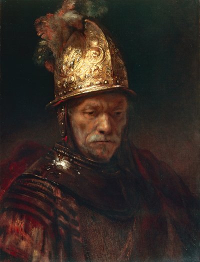 De Man met de Gouden Helm door Rembrandt Harmensz. van Rijn (circle of)