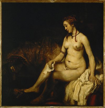 Bathseba in bad ... door Rembrandt Harmensz. van Rijn