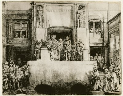 Christus Gepresenteerd aan het Volk door Rembrandt van Rijn