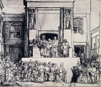 Christus Gepresenteerd aan het Volk, 1655 door Rembrandt van Rijn