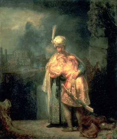 David en Jonathan door Rembrandt van Rijn