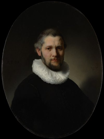 Portret van een Man door Rembrandt van Rijn