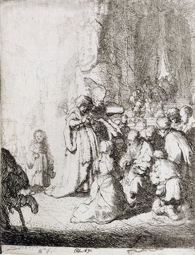 Presentatie in de Tempel door Rembrandt van Rijn