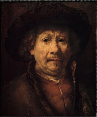 Klein zelfportret door Rembrandt van Rijn