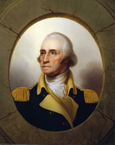 George Washington (patrijspoorttype) door Rembrandt Peale