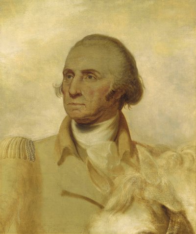 Schets voor een Portret van George Washington door Rembrandt Peale