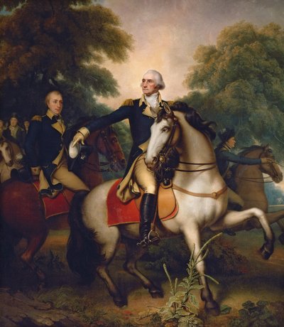 Washington vor Yorktown door Rembrandt Peale