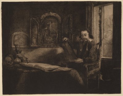 Abraham Francen door Rembrandt van Rijn
