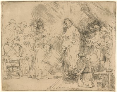 Christus verschijnt aan de apostelen door Rembrandt van Rijn
