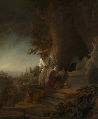 Christus verschijnt aan Maria Magdalena Noli me tangere, 1638 door Rembrandt van Rijn