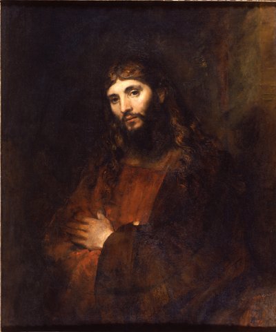 Christus met gevouwen armen, 1656-1661 door Rembrandt van Rijn