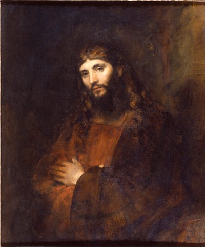 Christus met gevouwen armen door Rembrandt van Rijn