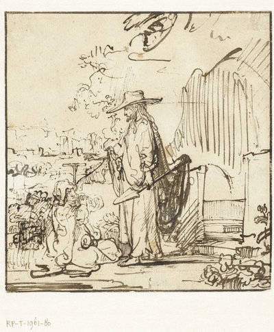Christus verschijnt aan Maria Magdalena (Noli me tangere) door Rembrandt van Rijn