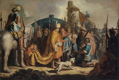 David met het hoofd van Goliath voor Saul, 1627 door Rembrandt van Rijn