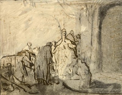 De berouwvolle Judas door Rembrandt van Rijn