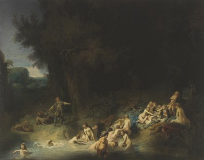 Diana met Actaeon en Callisto, 1634 door Rembrandt van Rijn