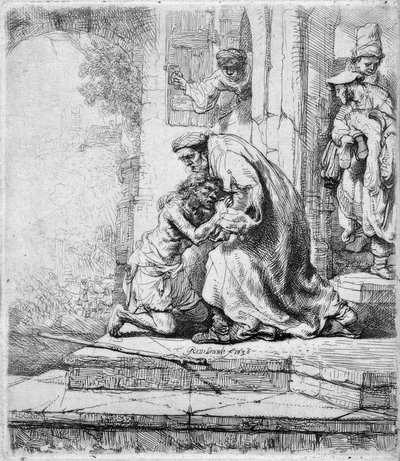 De terugkeer van de verloren zoon door Rembrandt van Rijn