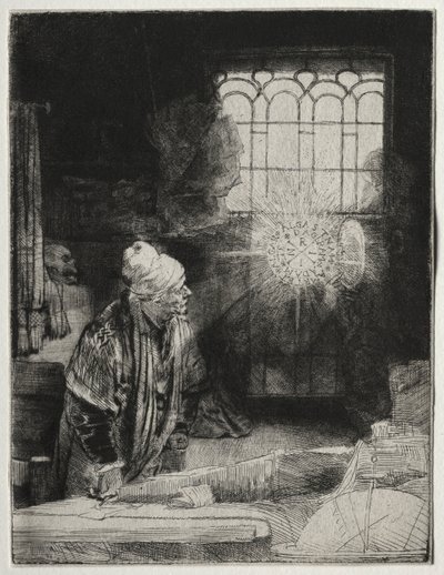 Faust, ca. 1652 door Rembrandt van Rijn