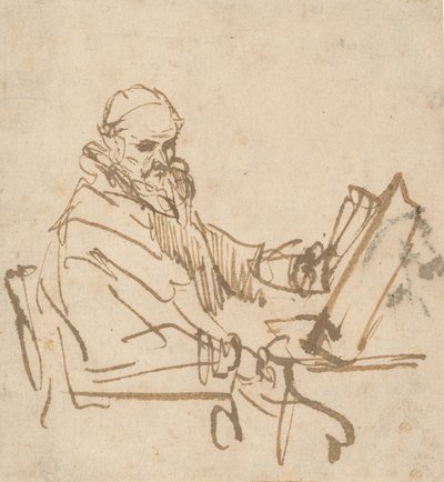 Jan Cornelisz Sylvius, de Prediker door Rembrandt van Rijn