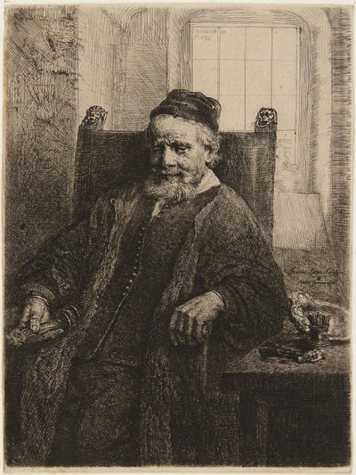 Jan Lutma, goudsmid door Rembrandt van Rijn
