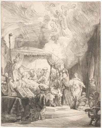 De dood van de Maagd Maria door Rembrandt van Rijn