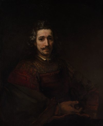 Man met een Vergrootglas, c.1660 door Rembrandt van Rijn
