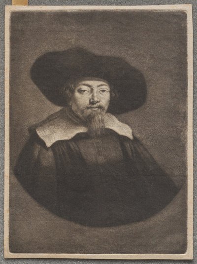 Portret van Samuel Manasseh Ben Israel door Rembrandt van Rijn