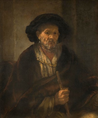 Portret van een Oude Man, 1655 door Rembrandt van Rijn