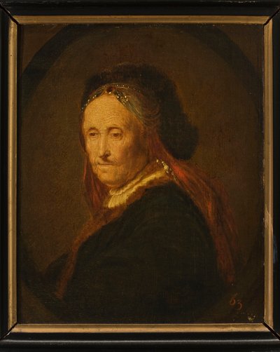 Portret van Rembrandts moeder () door Rembrandt van Rijn