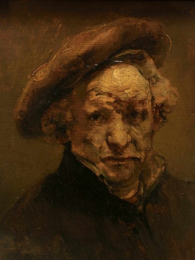 Zelfportret door Rembrandt van Rijn