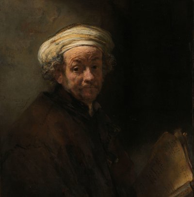 Zelfportret als de apostel Paulus door Rembrandt van Rijn