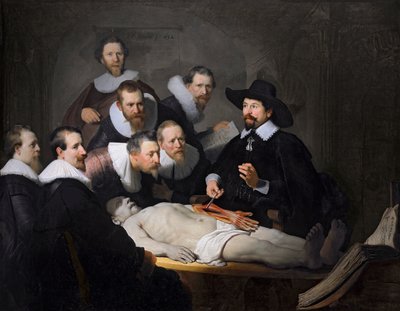 De anatomische les van Dr. Nicolaes Tulp, 1632 door Rembrandt van Rijn