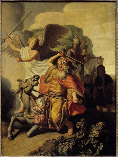 De Ezel van de Profeet Bileam, 1626 door Rembrandt van Rijn