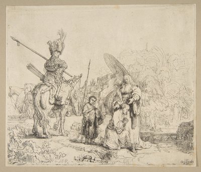 De doop van de eunuch door Rembrandt van Rijn